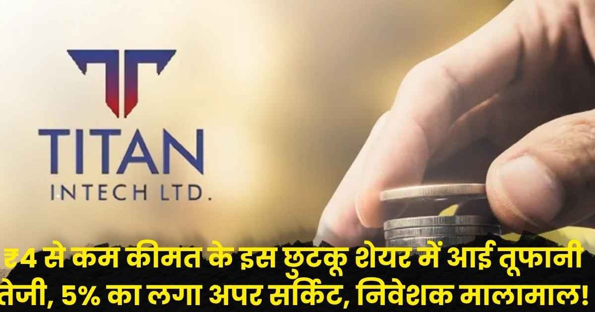 Titan Intech Share price
